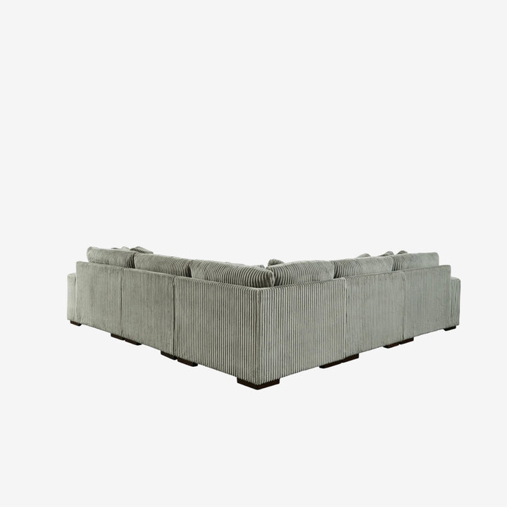 Lindyn 5-Piece Sectional Sofa in Fabric Upholstery - Fog | Signature Design by Ashley