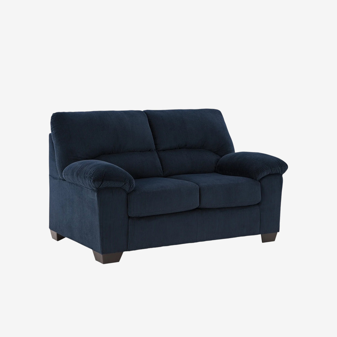 2420535 SimpleJoy Loveseat In Fabric Upholstery - Navy | Signature Design By Ashley