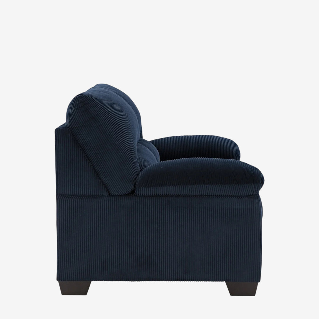 2420535 SimpleJoy Loveseat In Fabric Upholstery - Navy | Signature Design By Ashley