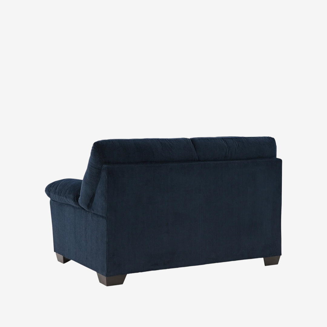 2420535 SimpleJoy Loveseat In Fabric Upholstery - Navy | Signature Design By Ashley