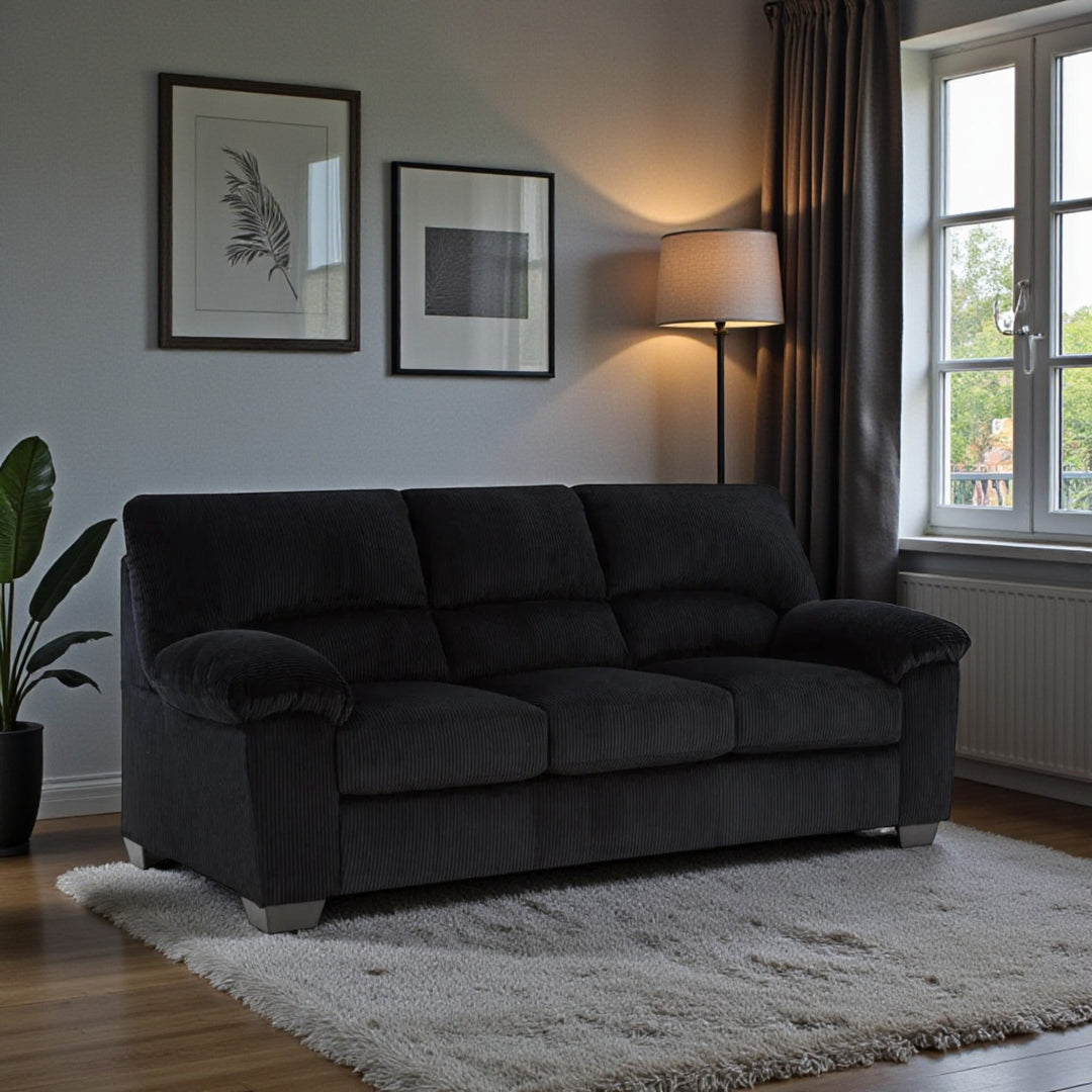 2420438 SimpleJoy Sofa in Fabric Upholstery - Onyx | Signature Design By Ashley