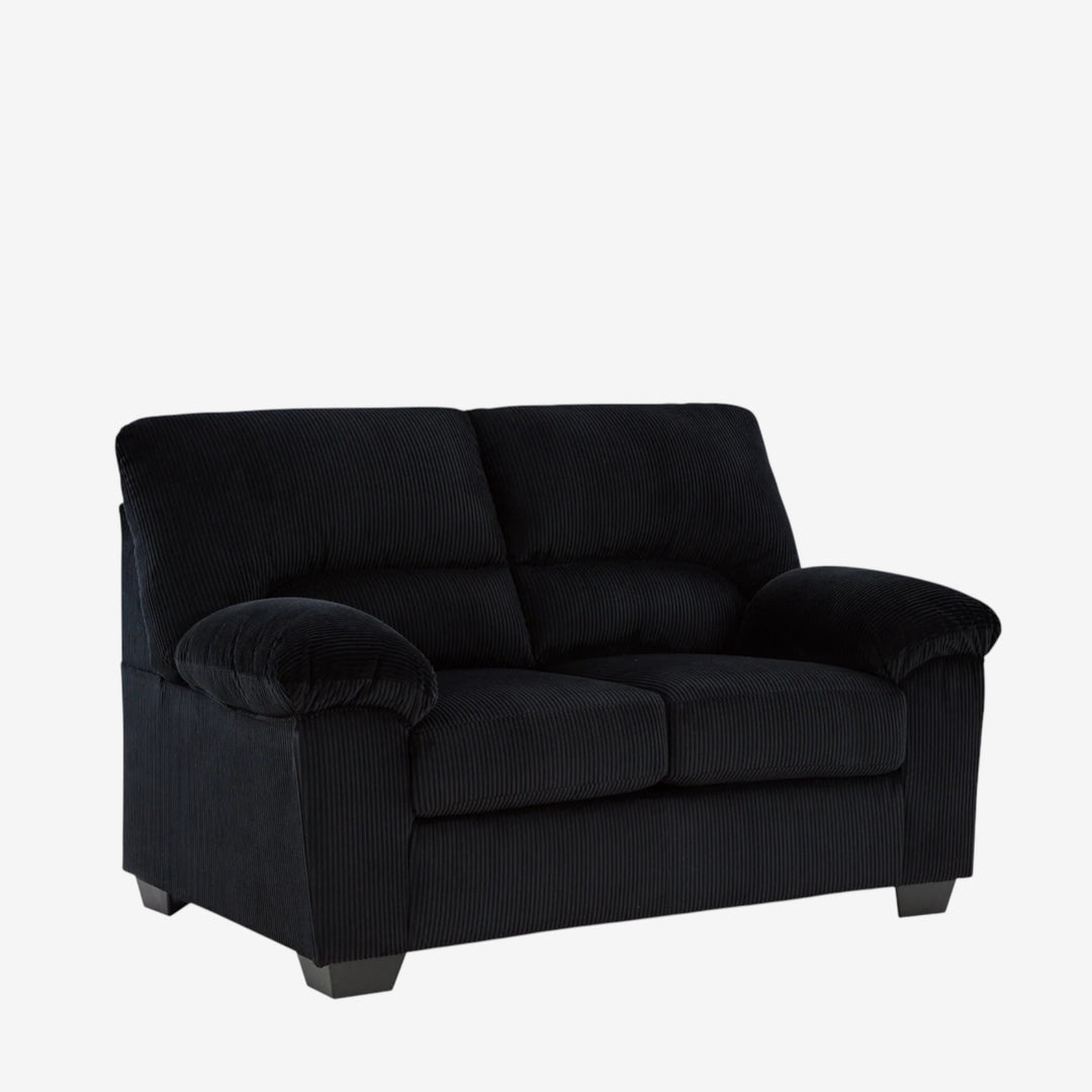 2420435 SimpleJoy Loveseat In Fabric Upholstery - Onyx | Signature Design By Ashley