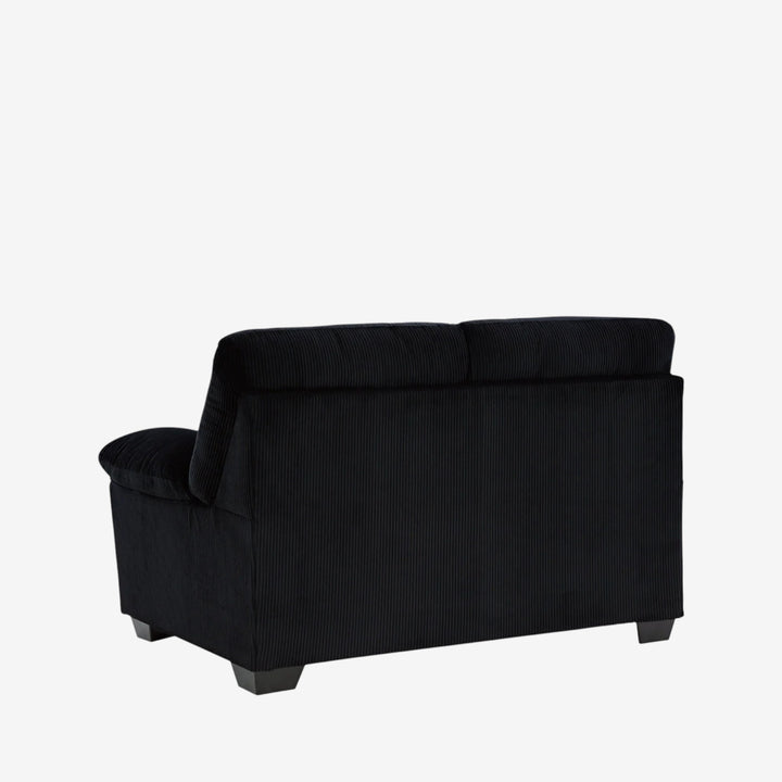 2420435 SimpleJoy Loveseat In Fabric Upholstery - Onyx | Signature Design By Ashley