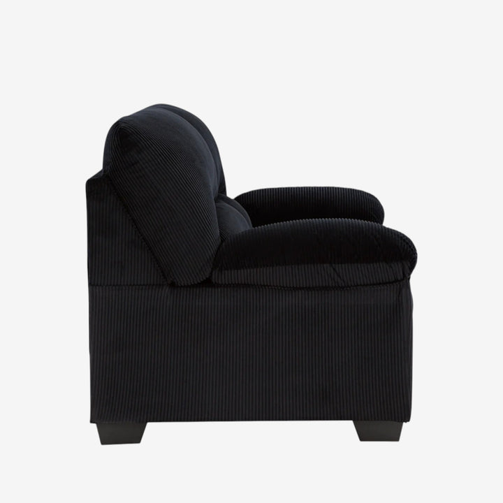2420435 SimpleJoy Loveseat In Fabric Upholstery - Onyx | Signature Design By Ashley