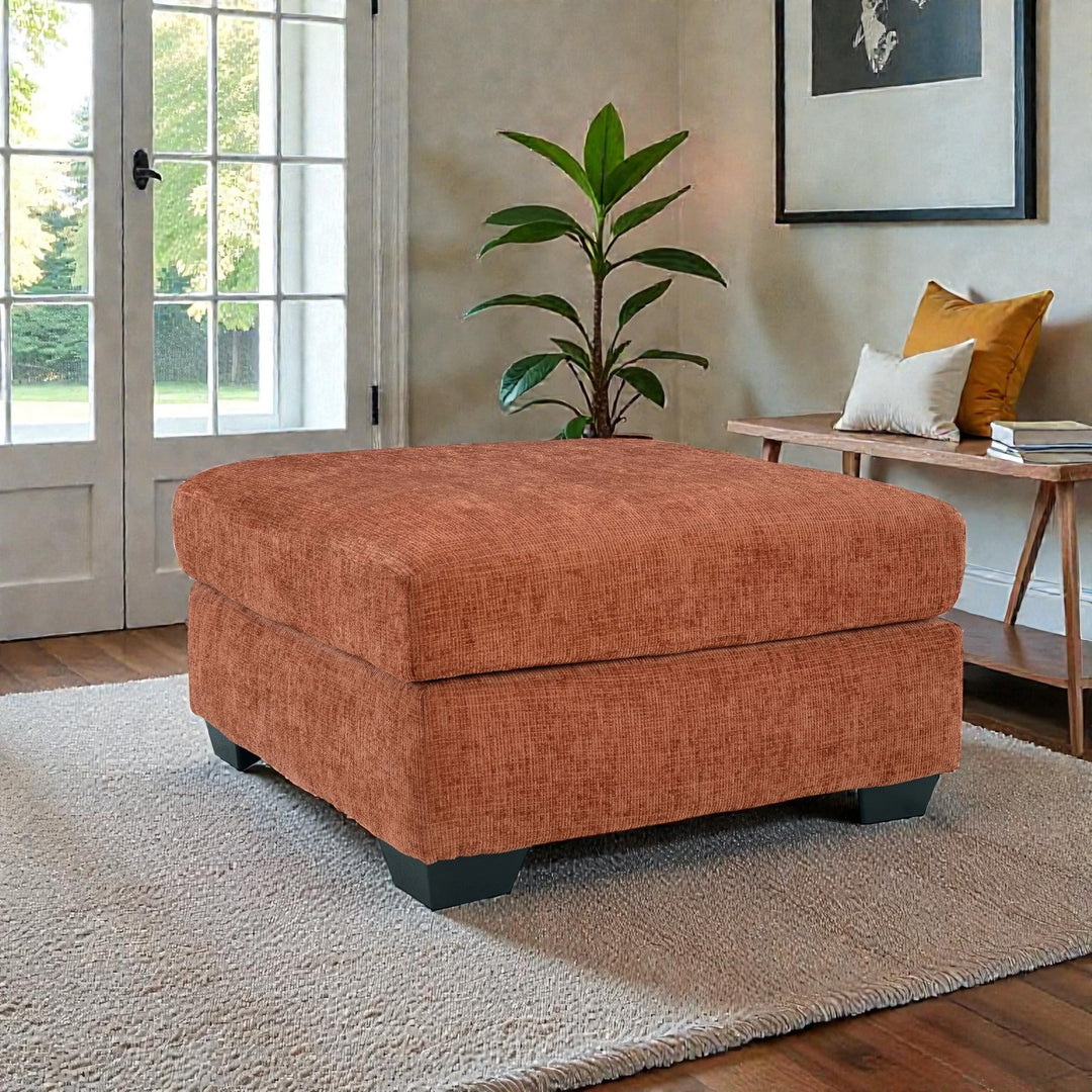 2430408 Aviemore Oversized Accent Ottoman In Fabric Upholstery - Spice | Signature Design By Ashley