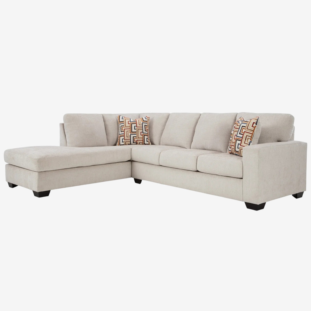 Aviemore 2-Piece Sectional Sofa In Fabric Upholstery - Stone | Signature Design By Ashley