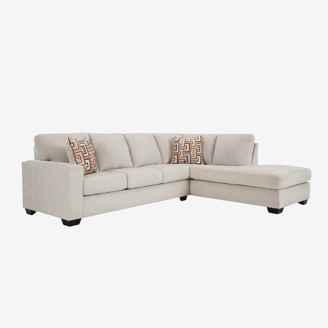 Aviemore 2-Piece Sectional Sofa In Fabric Upholstery - Stone | Signature Design By Ashley