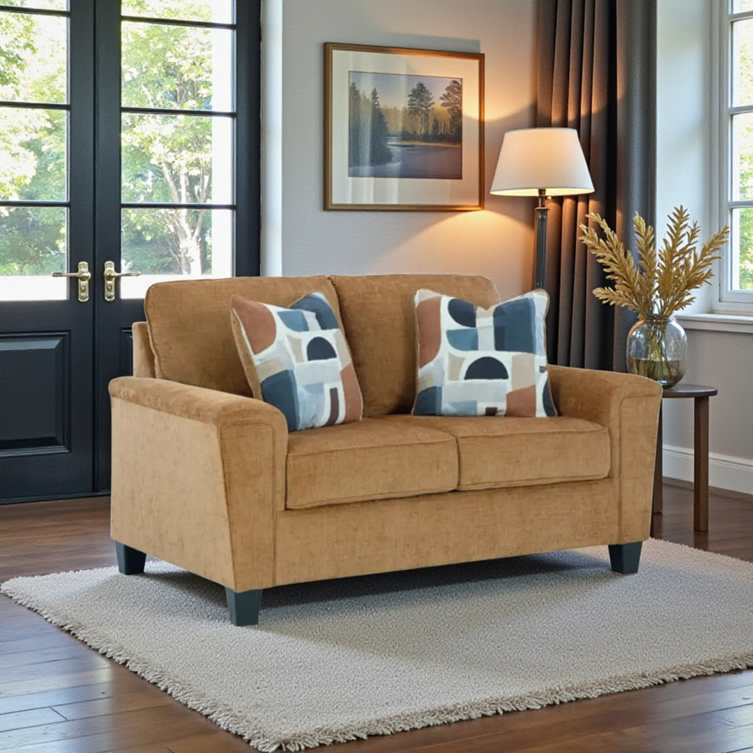 2520735 Erinslane Fabric Loveseat - Honey | Signature Design By Ashley