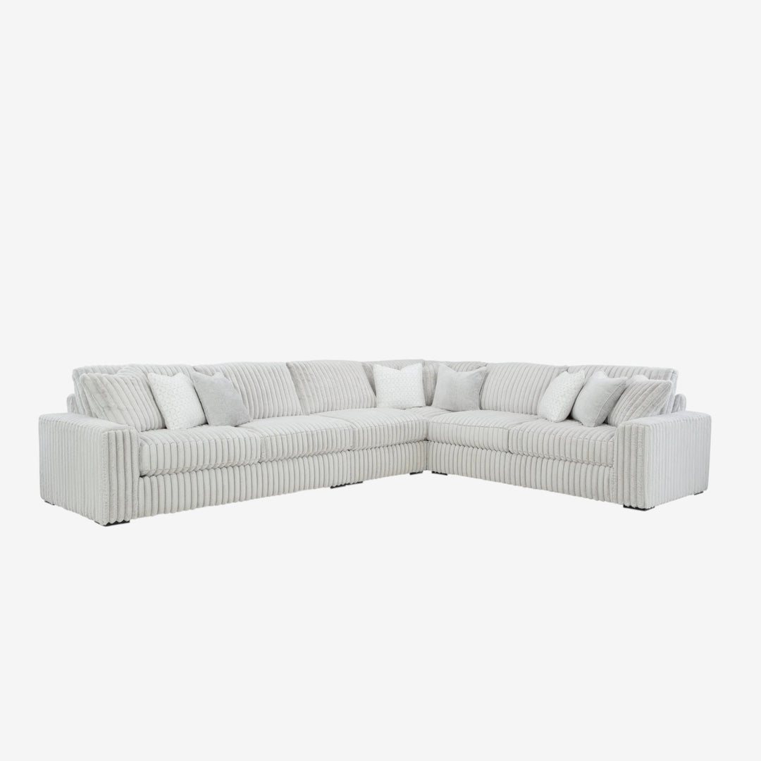 25903S2 Stupendous 4-Piece Sectional Sofa In Fabric Upholstery - Alloy | Signature Design By Ashley