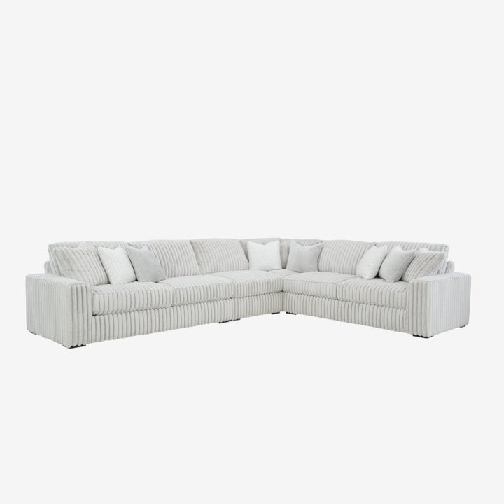 25903S2 Stupendous 4-Piece Sectional Sofa In Fabric Upholstery - Alloy | Signature Design By Ashley