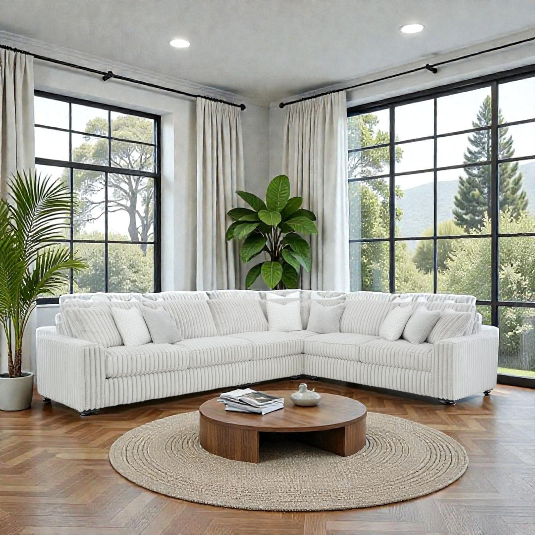 25903S2 Stupendous 4-Piece Sectional Sofa In Fabric Upholstery - Alloy | Signature Design By Ashley