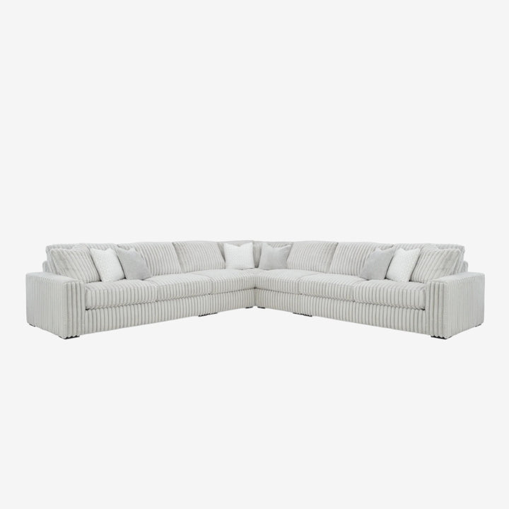 25903S3 Stupendous 5-Piece Sectional Sofa In Fabric Upholstery - Alloy | Signature Design By Ashley