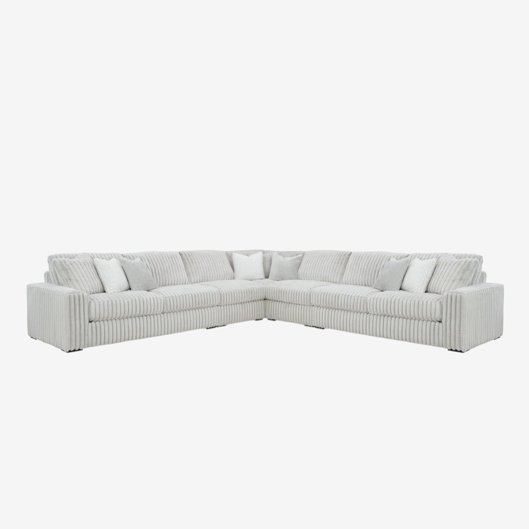 25903S1 Stupendous 3-Piece Sectional Sofa In Fabric Upholstery - Alloy | Signature Design By Ashley