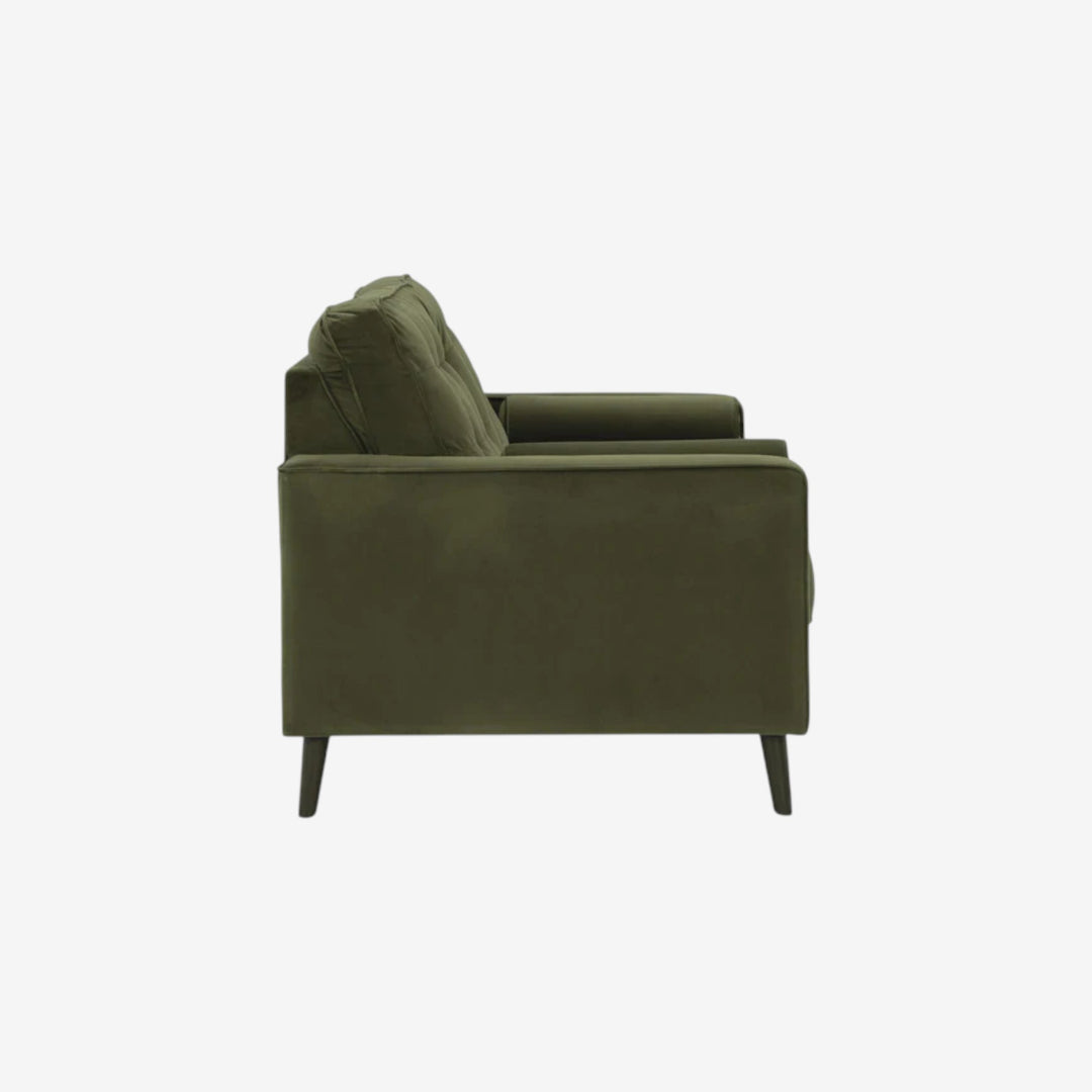 2640435 Reveon Lakes Loveseat In Fabric Upholstery - Olive | Signature Design By Ashley