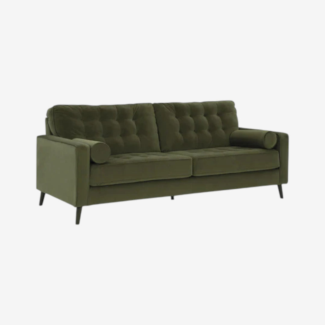 2640438 Reveon Lakes Stationary Sofa In Fabric Upholstery - Olive | Signature Design By Ashley