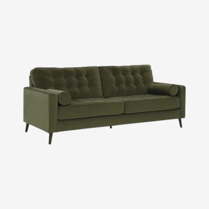 2640438 Reveon Lakes Stationary Sofa In Fabric Upholstery - Olive | Signature Design By Ashley