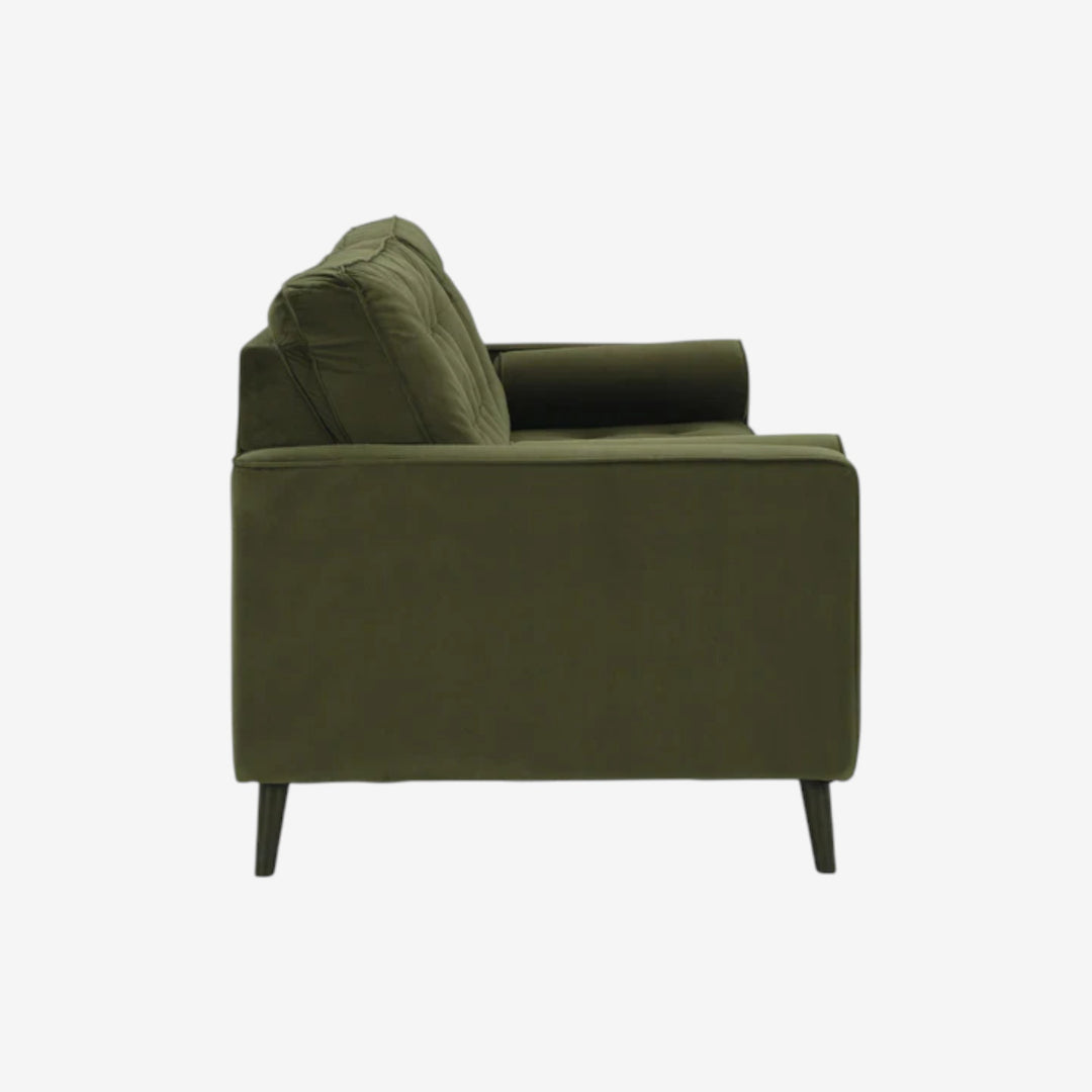 2640438 Reveon Lakes Stationary Sofa In Fabric Upholstery - Olive | Signature Design By Ashley