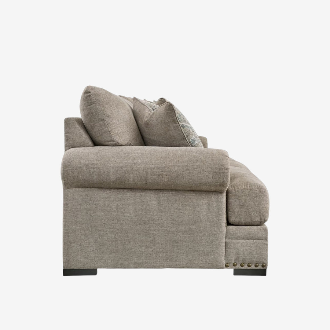 2700438 Galemore Stationary Sofa In Fabric Upholstery - Quarry | Benchcraft By Ashley