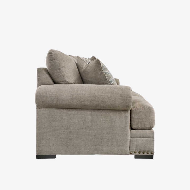 2700438 Galemore Stationary Sofa In Fabric Upholstery - Quarry | Benchcraft By Ashley