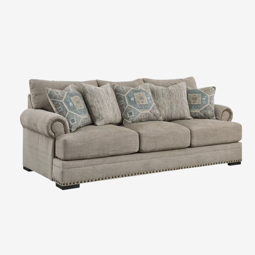 2700438 Galemore Stationary Sofa In Fabric Upholstery - Quarry | Benchcraft By Ashley