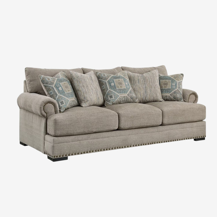 2700438 Galemore Stationary Sofa In Fabric Upholstery - Quarry | Benchcraft By Ashley