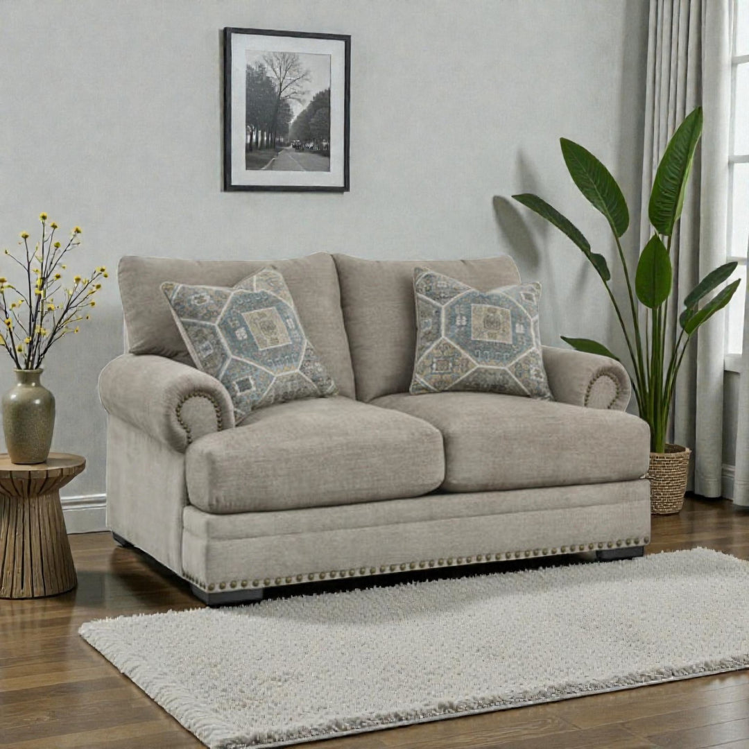 2700435 Galemore Loveseat In Fabric Upholstery - Quarry | Benchcraft By Ashley