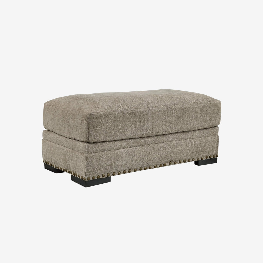 2700414 Galemore Oversized Accent Ottoman In Fabric Upholstery - Quarry | Benchcraft By Ashley