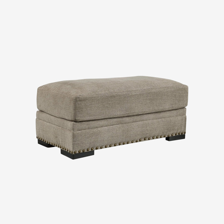 2700414 Galemore Oversized Accent Ottoman In Fabric Upholstery - Quarry | Benchcraft By Ashley