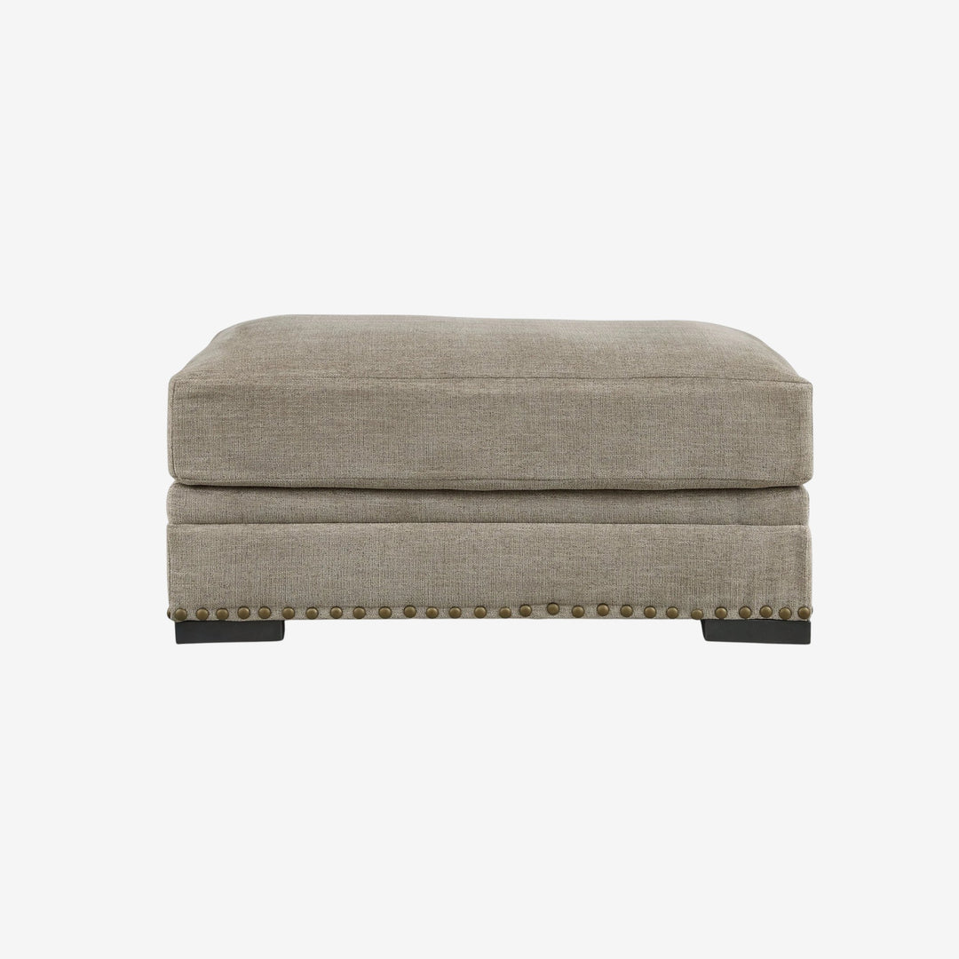 2700414 Galemore Oversized Accent Ottoman In Fabric Upholstery - Quarry | Benchcraft By Ashley