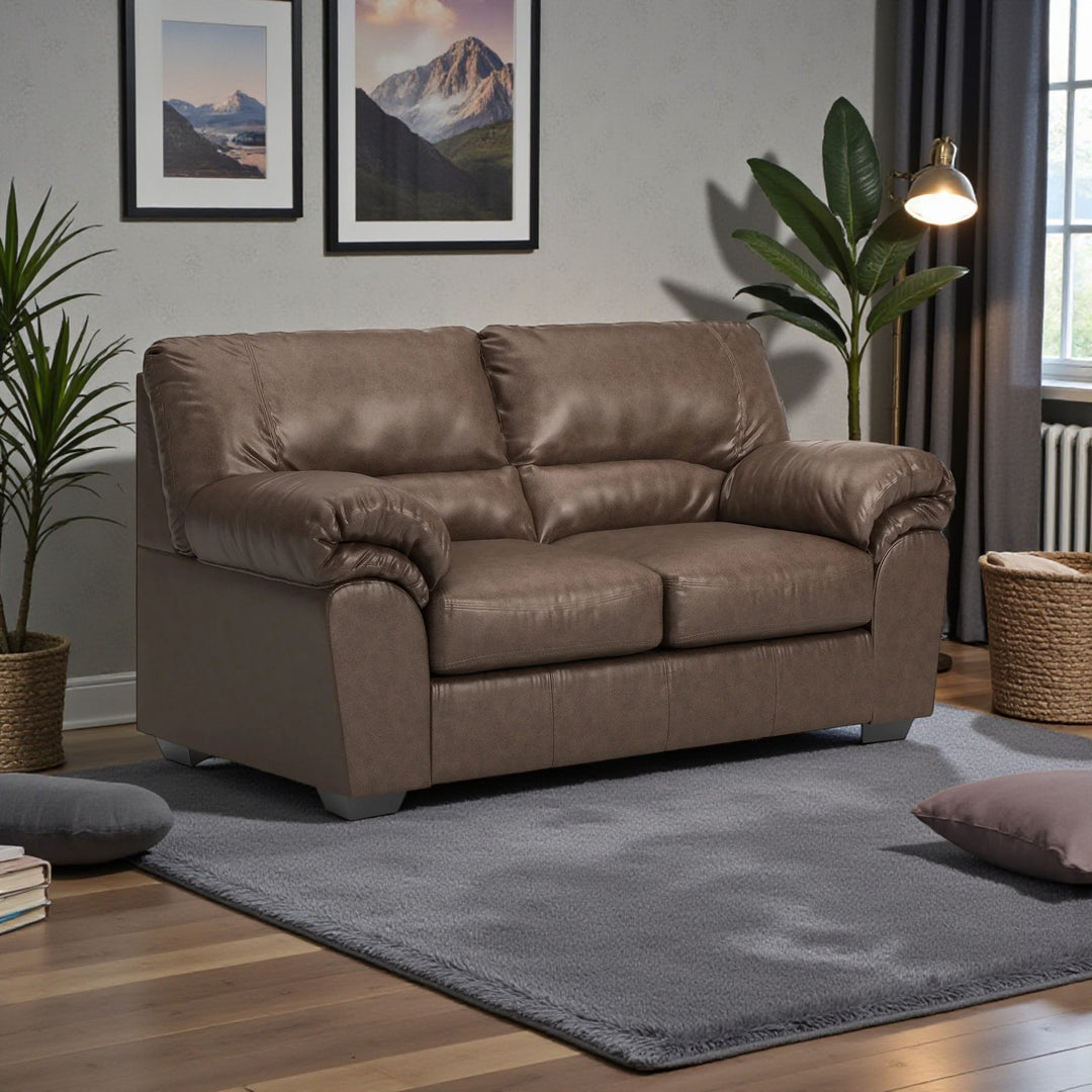 2770535 WillowBend Loveseat In Leather Upholstery - Umber | Signature Design By Ashley