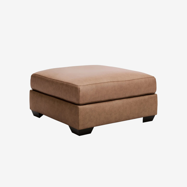 2770408 WillowBend Oversized Accent Ottoman In Leather Upholstery - Caramel | Signature Design By Ashley