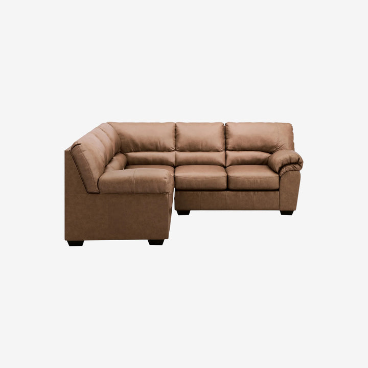 WillowBend 2-Piece Sectional Sofa In Leather Upholstery - Caramel | Signature Design By Ashley