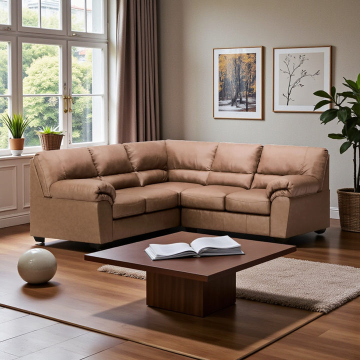 WillowBend 2-Piece Sectional Sofa In Leather Upholstery - Caramel | Signature Design By Ashley
