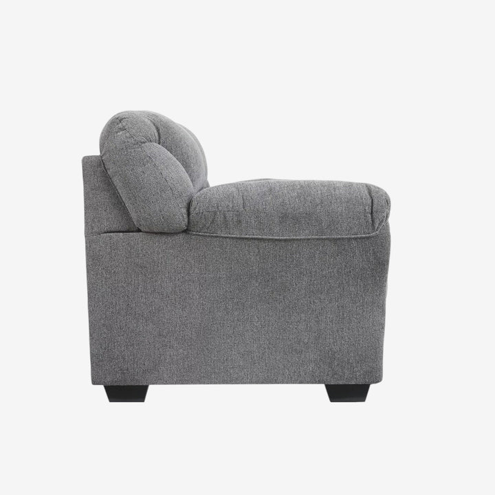 2810535 Allmaxx Loveseat In Fabric Upholstery - Pewter | Benchcraft By Ashley