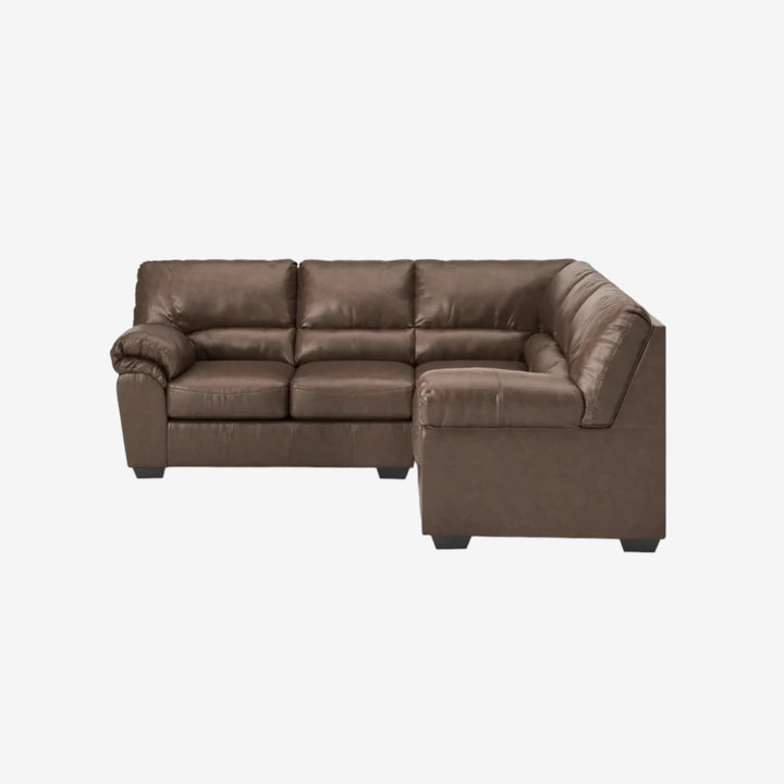 WillowBend 2-Piece Sectional Sofa In Leather Upholstery - Umber | Signature Design By Ashley