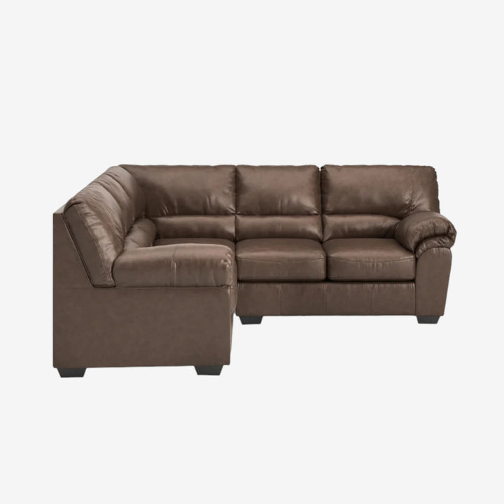 WillowBend 2-Piece Sectional Sofa In Leather Upholstery - Umber | Signature Design By Ashley