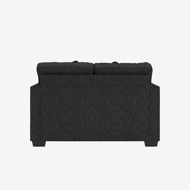 2890435 Jasmine Peaks Loveseat In Fabric Upholstery - Coal | Benchcraft By Ashley