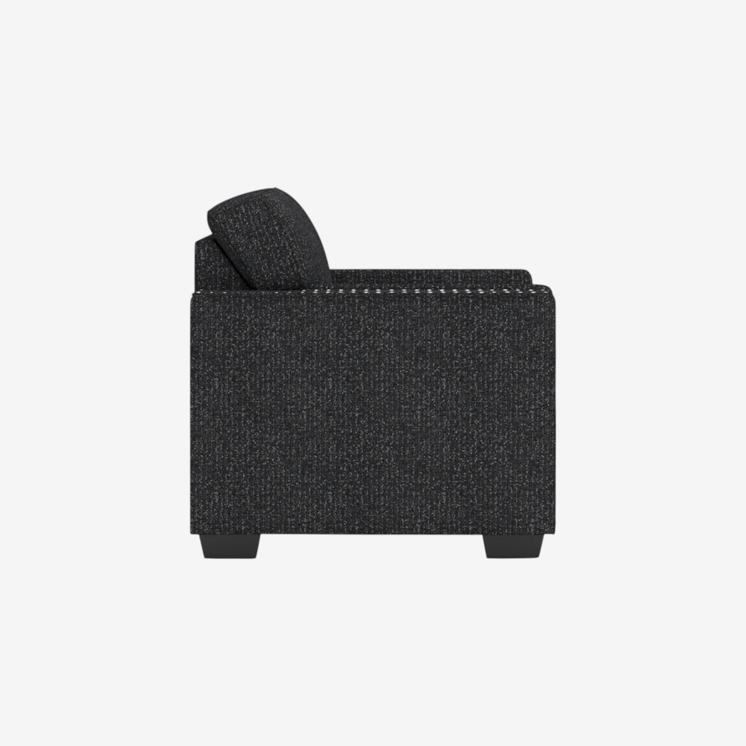 2890420 Jasmine Peaks Armchair In Fabric Upholstery - Coal | Benchcraft By Ashley