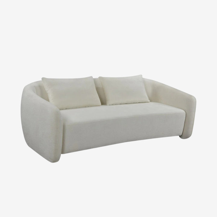 Gavi 3-Seater Stationary Sofa In Fabric Upholstery - Beige