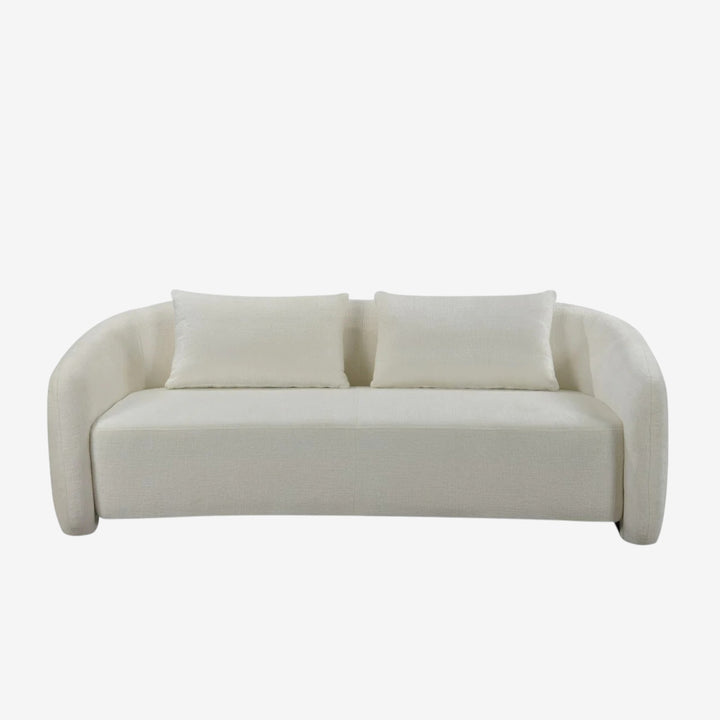 Gavi 3-Seater Stationary Sofa In Fabric Upholstery - Beige
