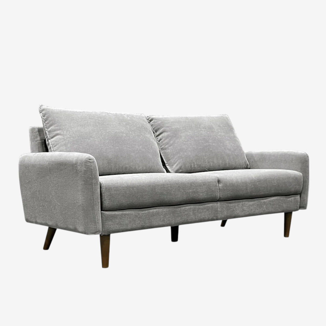Willey 3-Seater Stationary Sofa In Fabric Upholstery - Dark Grey