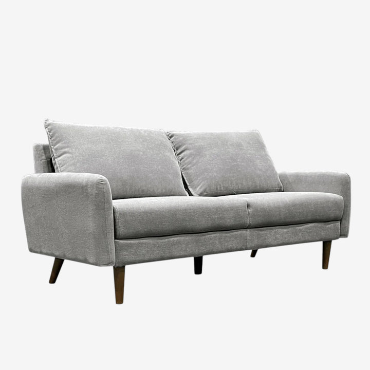 Willey 3-Seater Stationary Sofa In Fabric Upholstery - Dark Grey