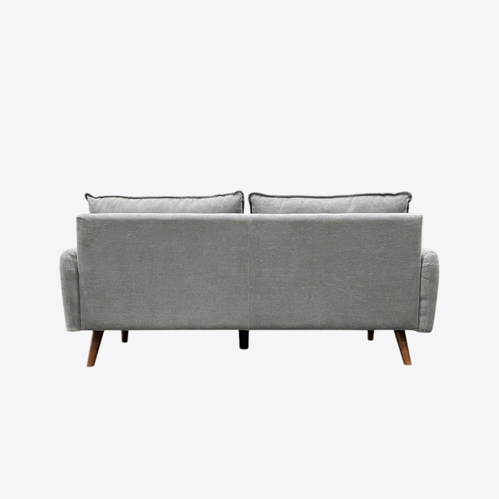 Willey 3-Seater Stationary Sofa In Fabric Upholstery - Dark Grey