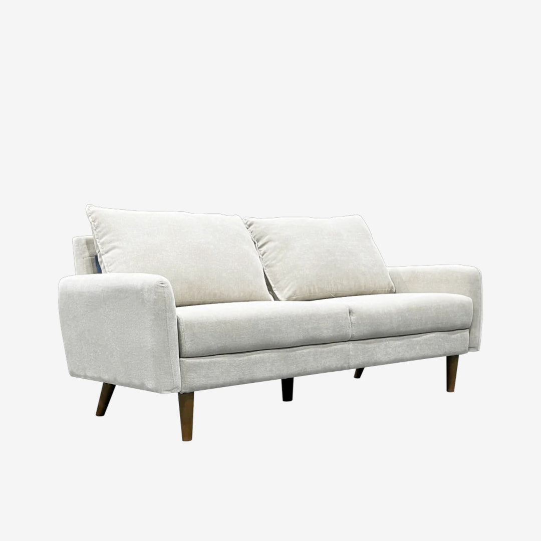 Willey 3-Seater Stationary Sofa In Fabric Upholstery - Beige