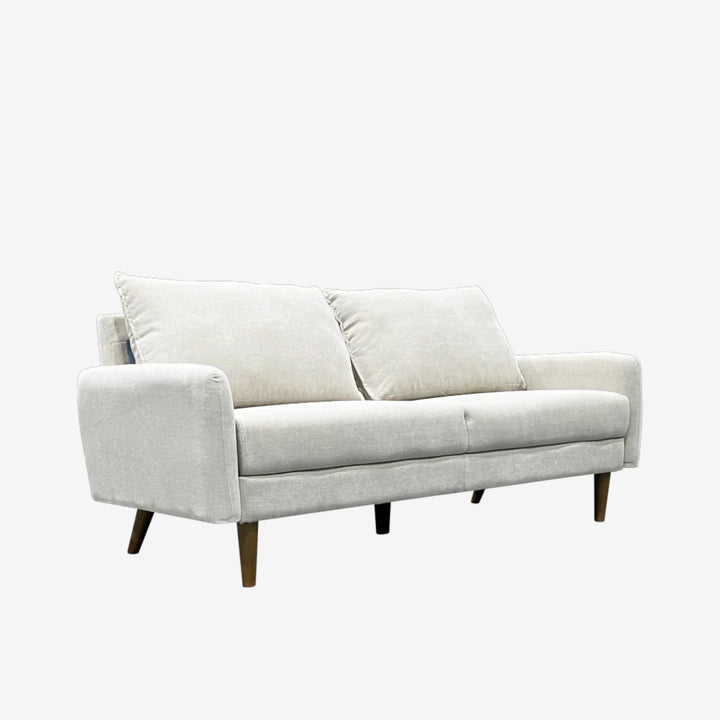 Willey 3-Seater Stationary Sofa In Fabric Upholstery - Beige