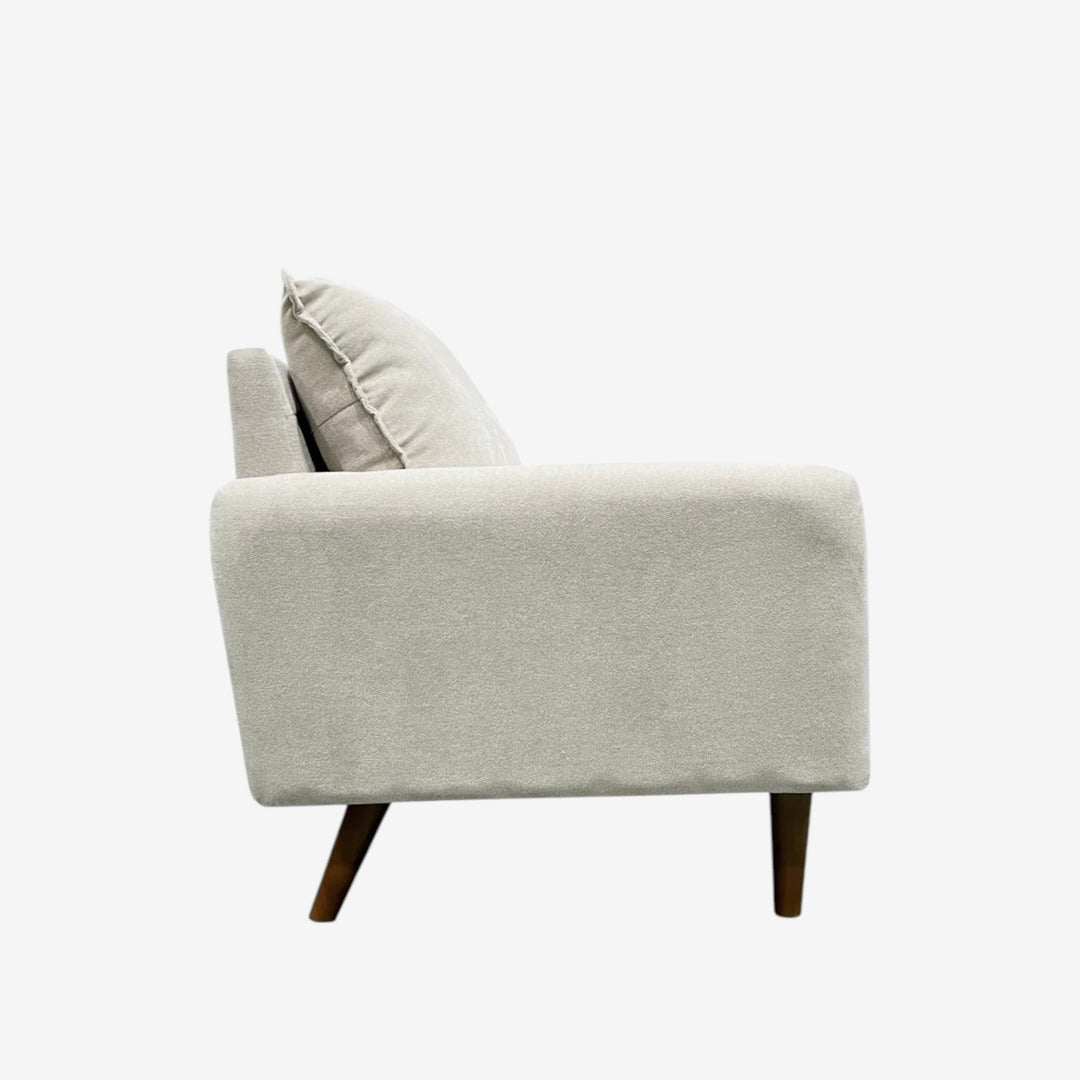 Willey 3-Seater Stationary Sofa In Fabric Upholstery - Beige