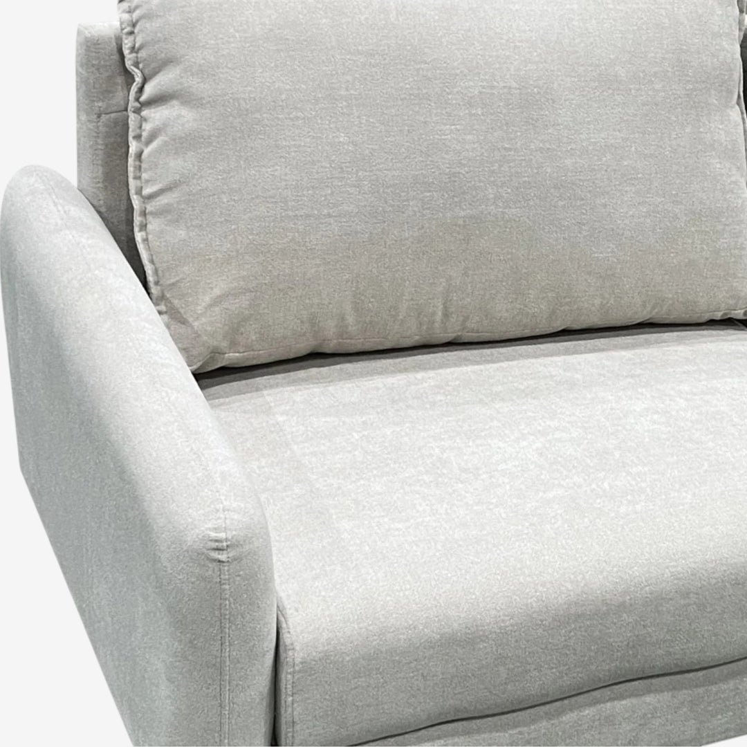 Willey 3-Seater Stationary Sofa In Fabric Upholstery - Beige