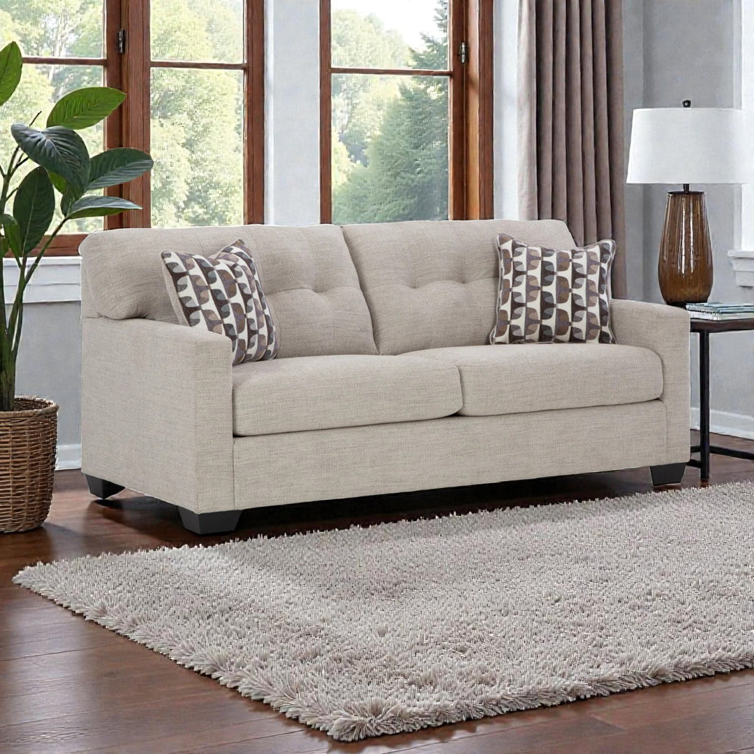 3100438 Mahoney Sofa In Fabric Upholstery - Pebble | Signature Design By Ashley