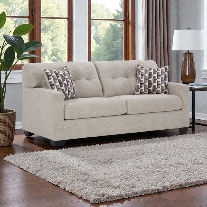 3100438 Mahoney Sofa In Fabric Upholstery - Pebble | Signature Design By Ashley