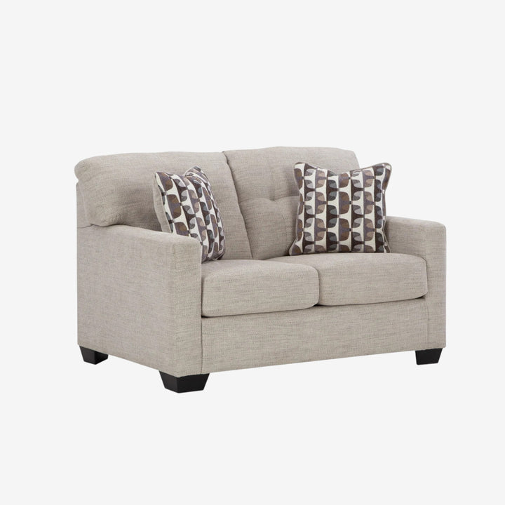3100435 Mahoney Loveseat In Fabric Upholstery - Pebble  | Signature Design By Ashley